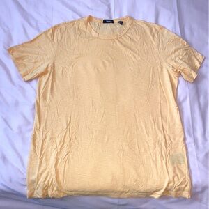 THEORY yellow standard short sleeve shirt